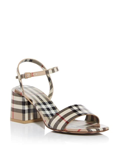 burberry replica sandals|burberry block heel sandals.